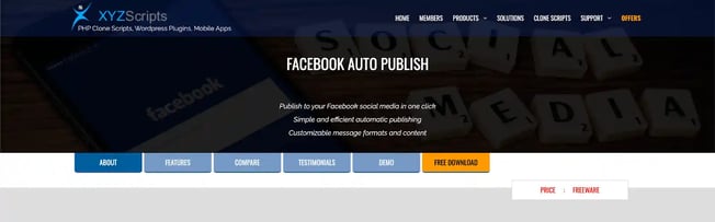 Automatic post to facebook wordpress plugins: WP2Social Auto publish 