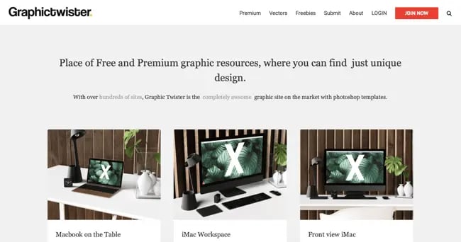 Graphictwiter homepage - avada website example