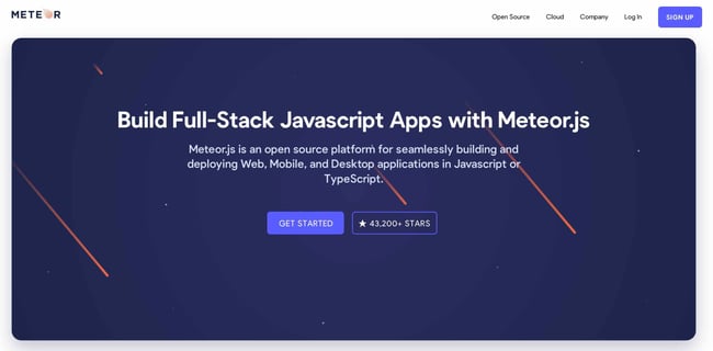 backend tools:  Meteor is an open-source platform for JavaScript developers. 