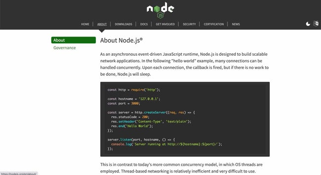 backend tools: Node.js is a back-end tool that helps JavaScript Web developers streamline their coding process. 