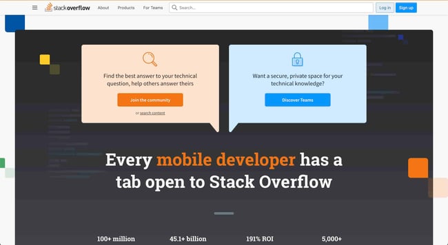 backend tools: Stack Overflow is a community for developers.