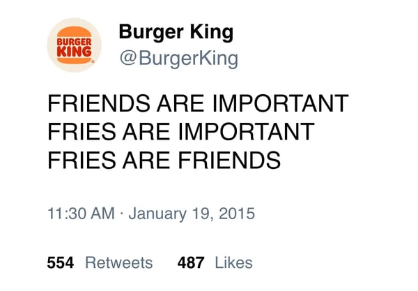 battle of the brands burger king tweet