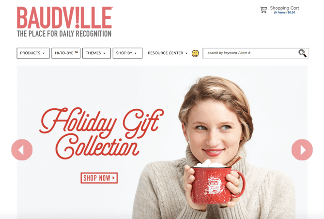 baudville holiday homepage