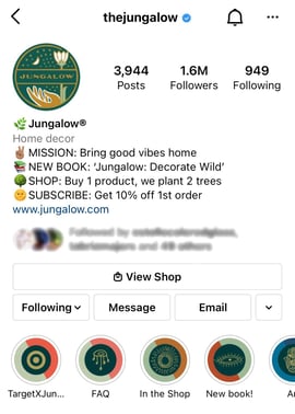 best instagram highlight covers: the jungalow
