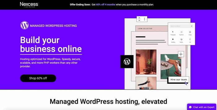 best hosting sites for blogs: nexcess 