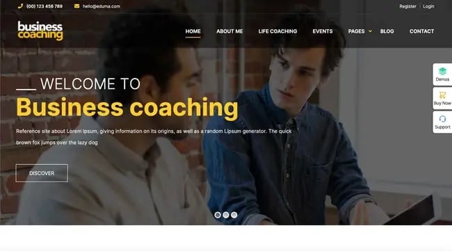 best business consulting wordpress themes coaching
