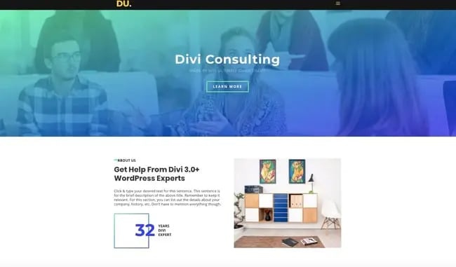 Divi Consulting theme for WordPress