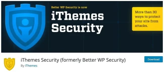 product page for the WordPress plugin ithemes security