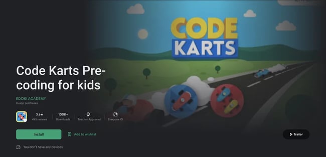 Best Coding Games for kids: Code Kart