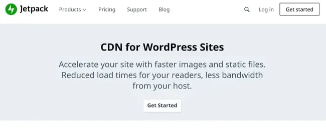 WordPress free CDN service by Jetpack, named Site Accelerator