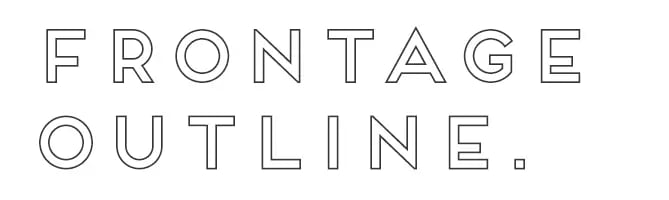 Frontage Outline free modern font