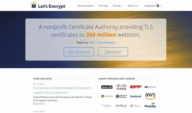 Best free SSL Certificate: Lets Encrypt
