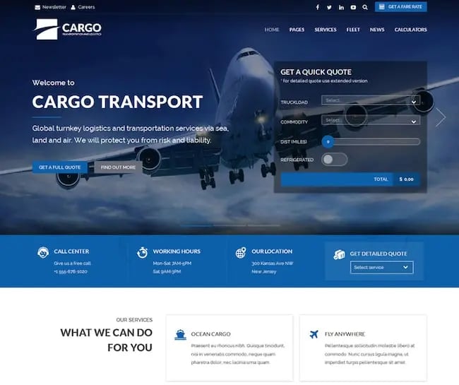 cargo-transport-logistics-theme