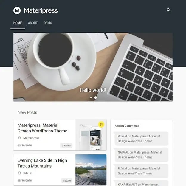 Materipress WordPress Theme