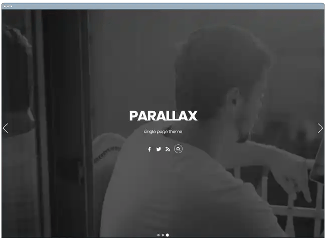 one page website template: parallax
