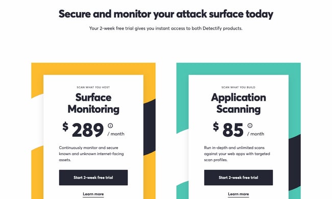 best pricing page examples detectify.jpeg?width=650&name=best pricing page examples detectify - 12 Best Pricing Page Examples To Inspire Your Own Design