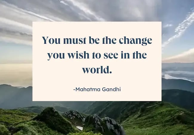 famous life quote in english from mahatma gandhi