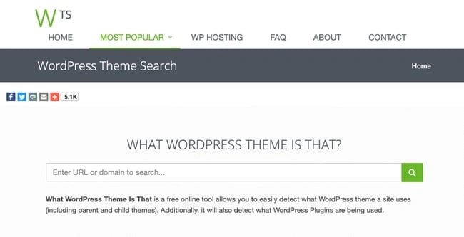 best wordpress theme detectors:  what wordpress theme is that?