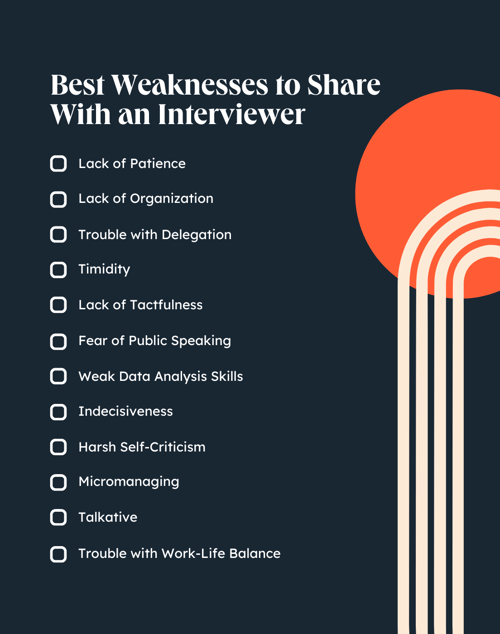 best weaknesses for what is your weakness question.png?width=500&height=634&name=best weaknesses for what is your weakness question - 12 Incredible Answers to &quot;What Is Your Greatest Weakness?&quot; — That Aren&#039;t &quot;Perfectionism&quot;