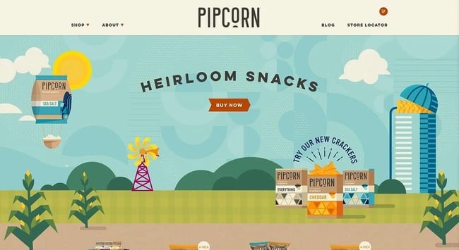 Pipcorn cms platforms example