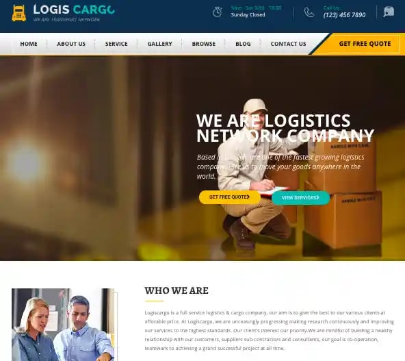 Logis Cargo - Transportation and Logistics wordpress theme