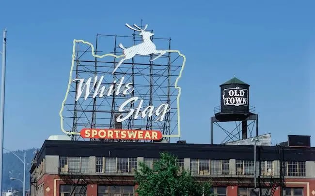 Billboard advertising examples: Portland stag billboard