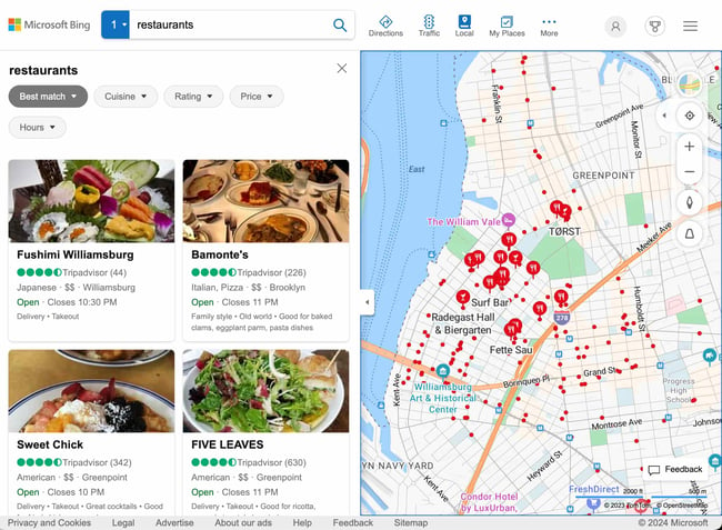 online business directory: bing places