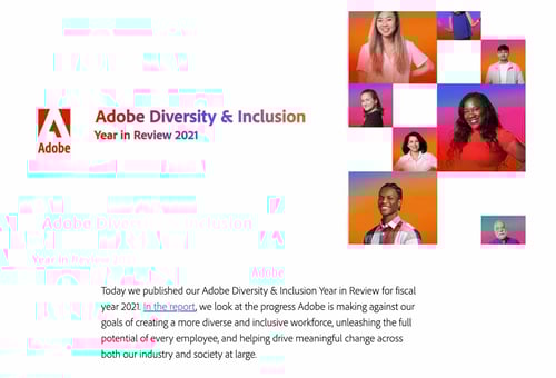 ایده های وبلاگ، گزارش تنوع و گنجاندن از Adobe