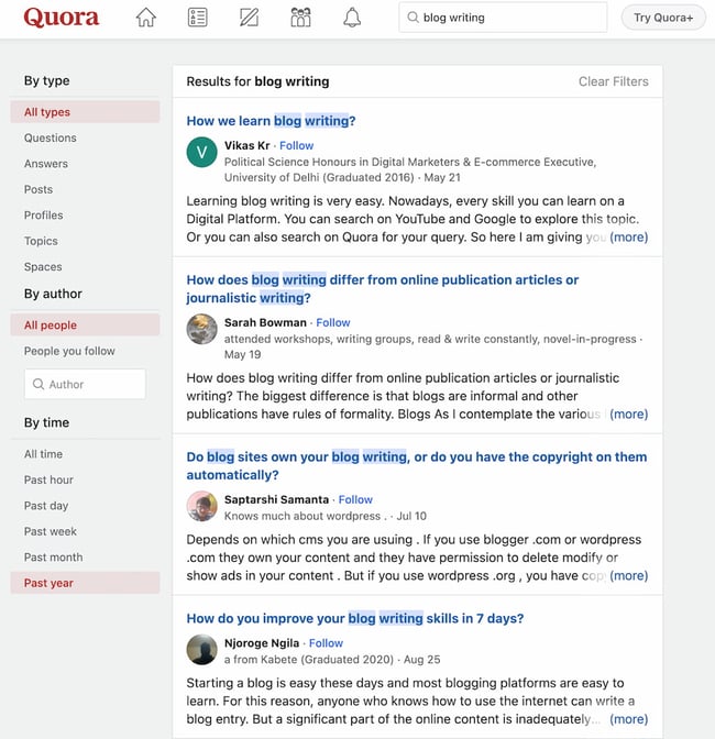 blogging tools: quora