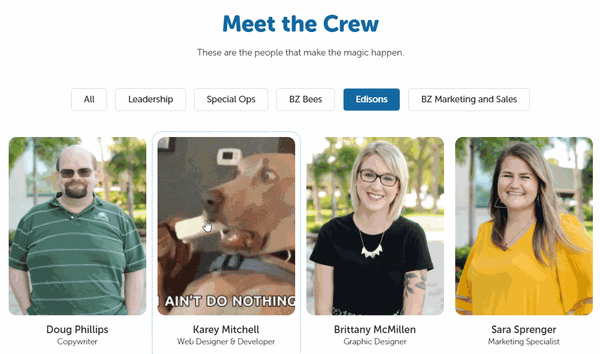 bluleadz meet the crew page