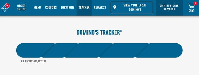 branded search example, Domino’s