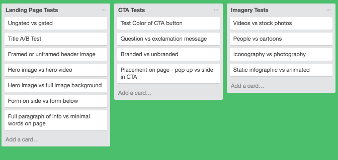 Trello Brainstorm Doc