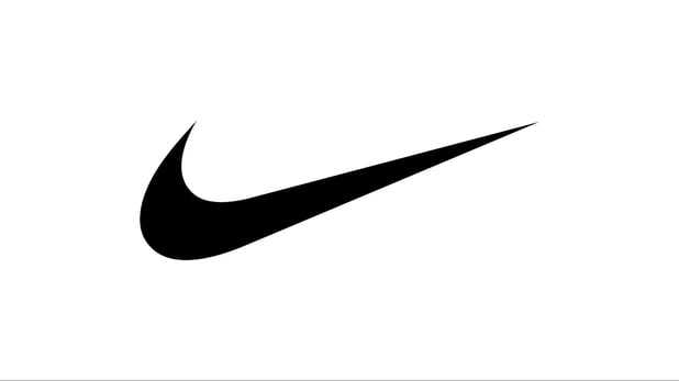 Nike "swoosh" logo in black