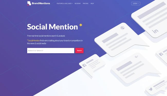 BrandMentions societal monitoring level for marketplace research