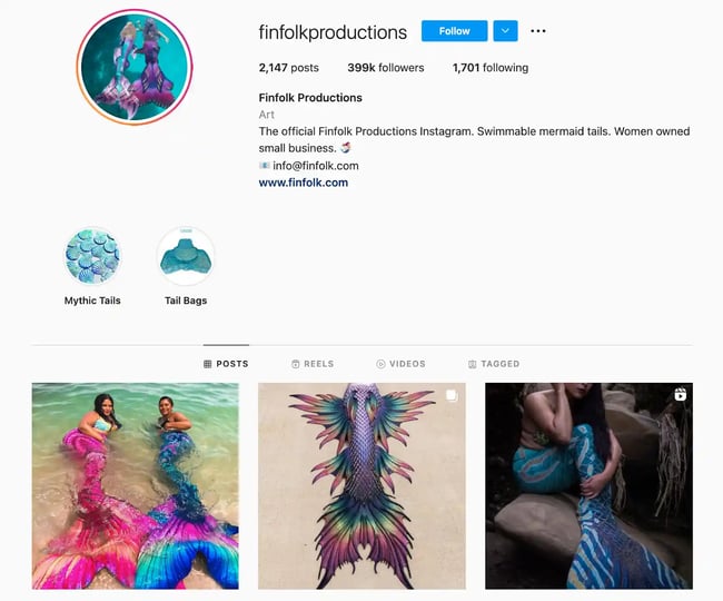 Best Brands on Instagram: Finfolk Productions