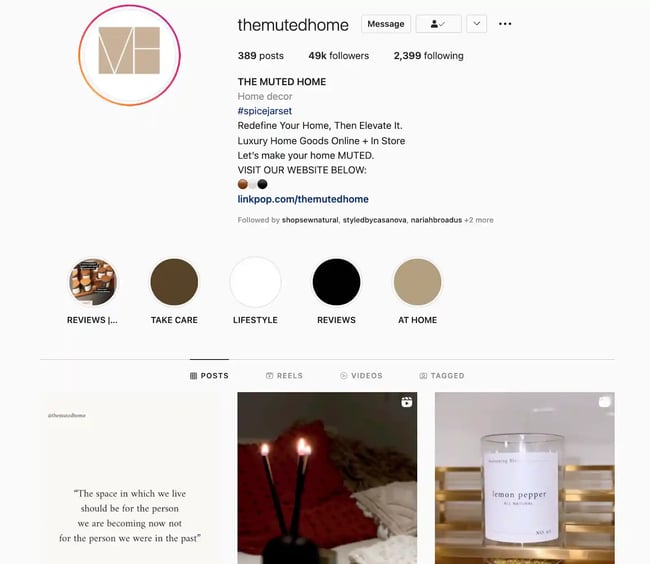 Best Brands on Instagram: The Muted Home
