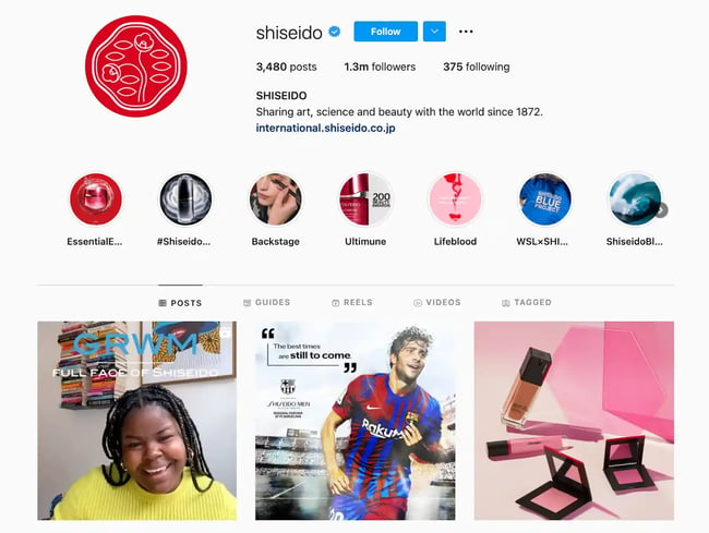 Best Brands on Instagram: Shiseido