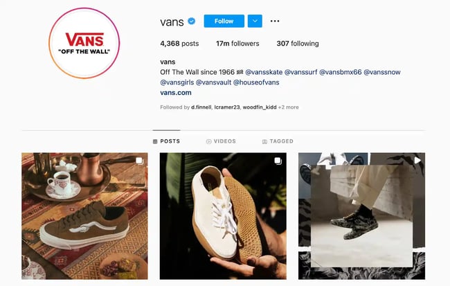 Best Brands on Instagram: Vans