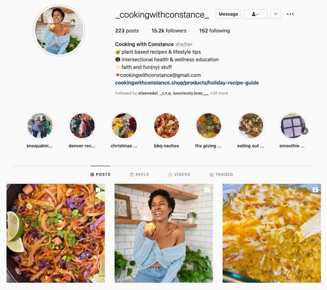 Best Brands on Instagram: Cooking With Constance