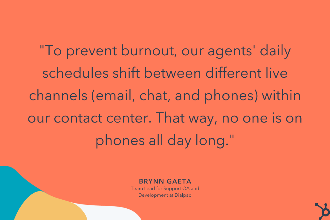 brynn gaeta how to prevent customer support burnout quote