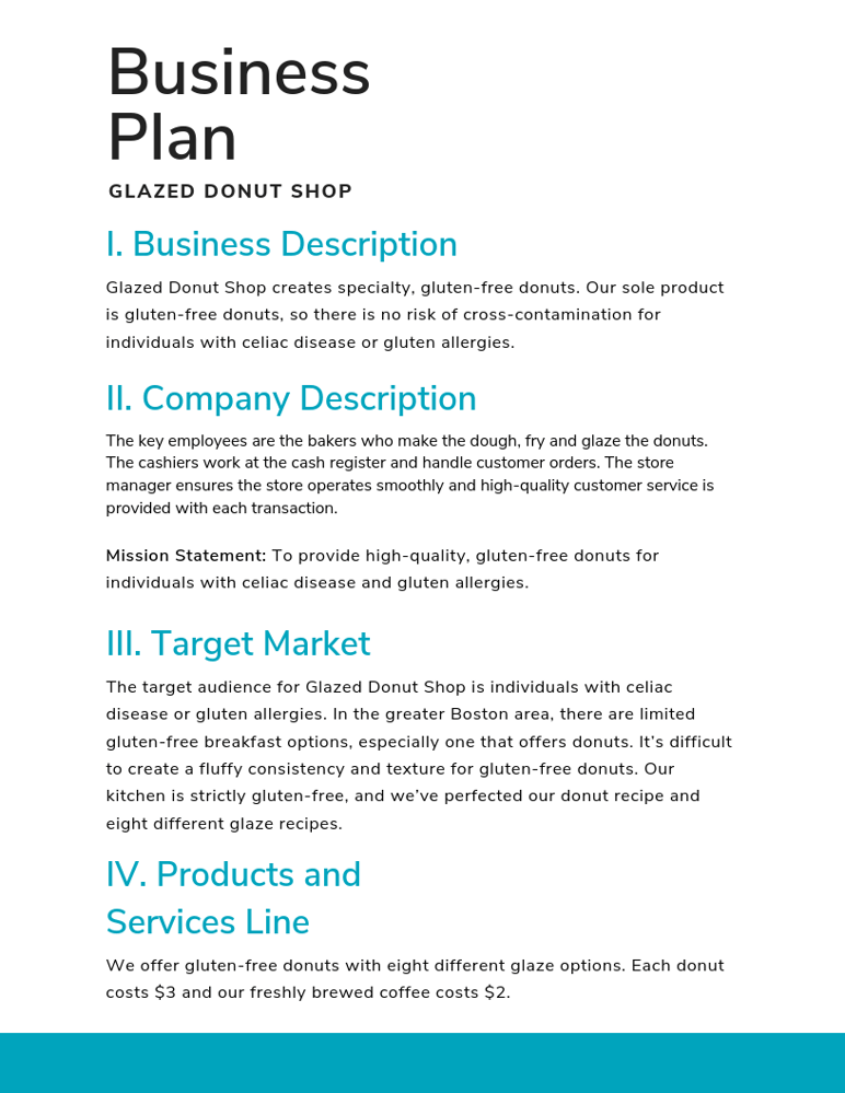 business plan template for it services company