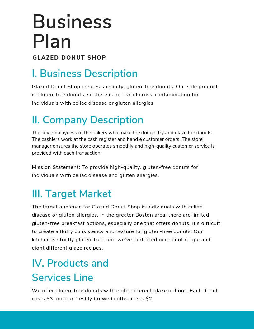 business plan example in business