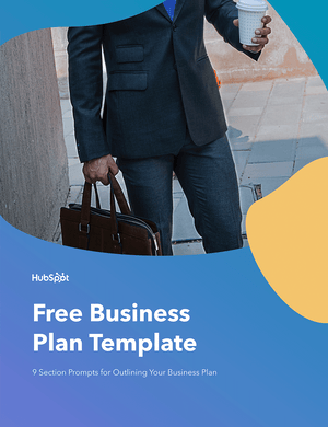 HubSpot's business plan template.
