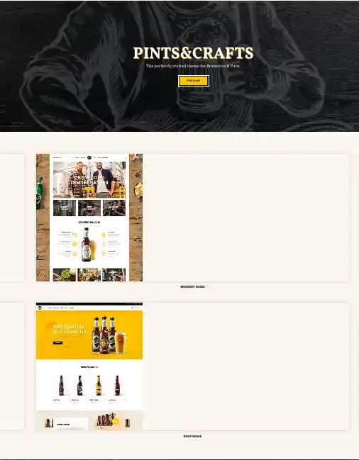 Pints & Crafts WordpRess Theme