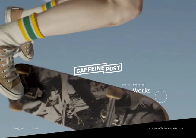 caffeine post: html page example 