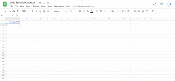 How To (Easily) Make Perfect Content Calendars In Google Sheets ...