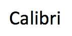 calibri