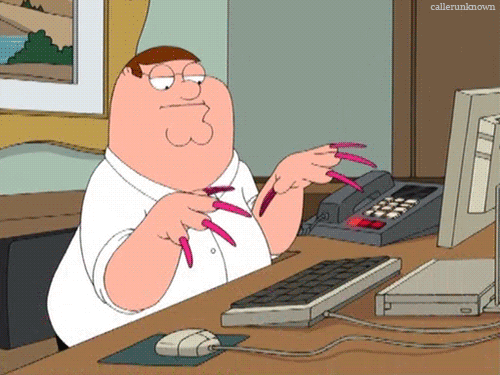 Call center GIF with Peter Griffin from Family Guy.