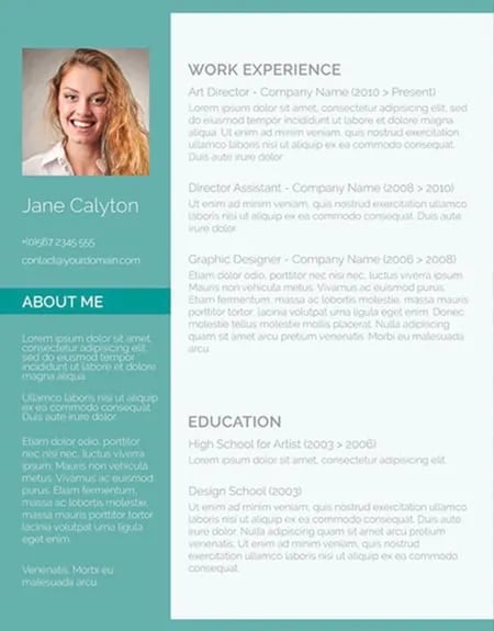 call center resume template: extroverted resume