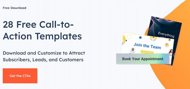 Call-to-action templates, HubSpot